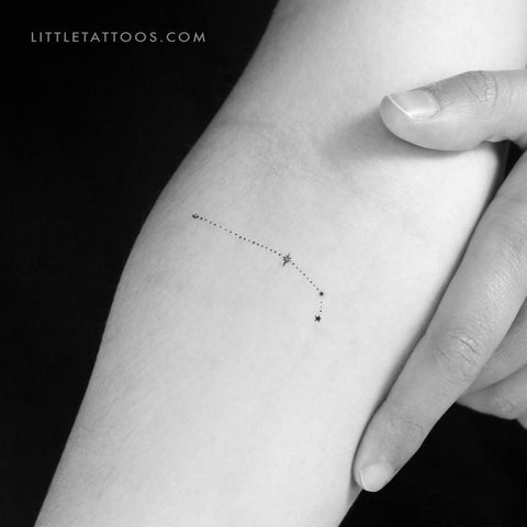 Dots Aries Constellation Temporary Tattoo - Set of 3