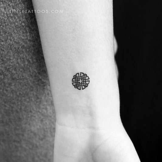 Tiny Dara Knot Temporary Tattoo - Set of 3