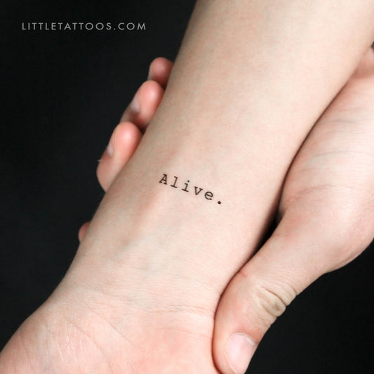 Tatuaje temporal "Vivo" - Juego de 3
