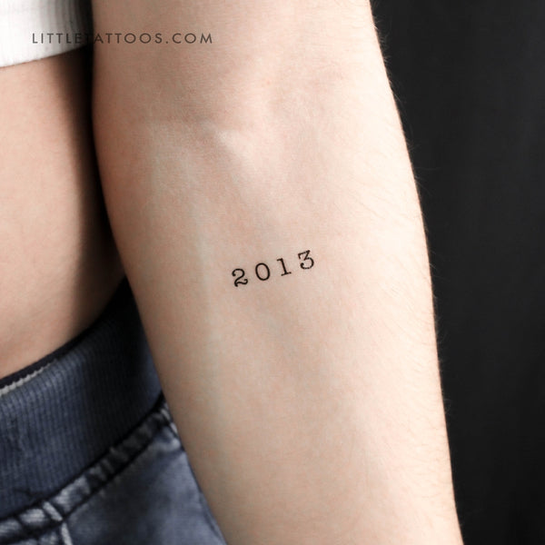 2013 Birth Year Temporary Tattoo - Set of 3
