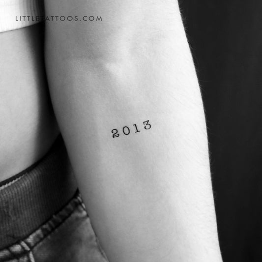 Tatuaje temporal del año de nacimiento 2013 (juego de 3)