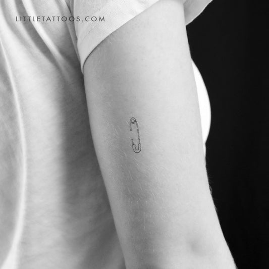 Safety Pin Temporary Tattoo - Set of 3
