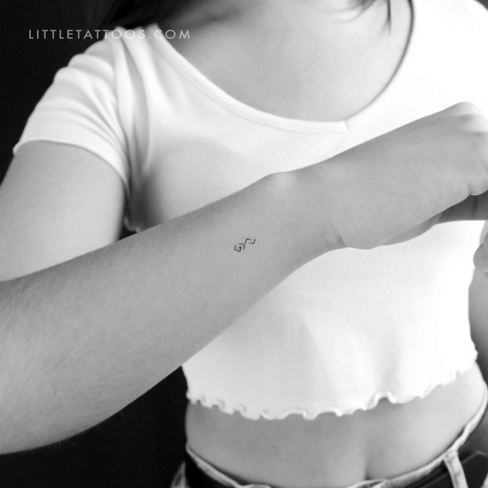 Tiny God is Greater Than The Highs and Lows Temporary Tattoo - Set of 3