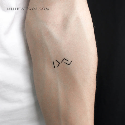 I Am Greater Than The Highs and Lows Temporary Tattoo - Set of 3