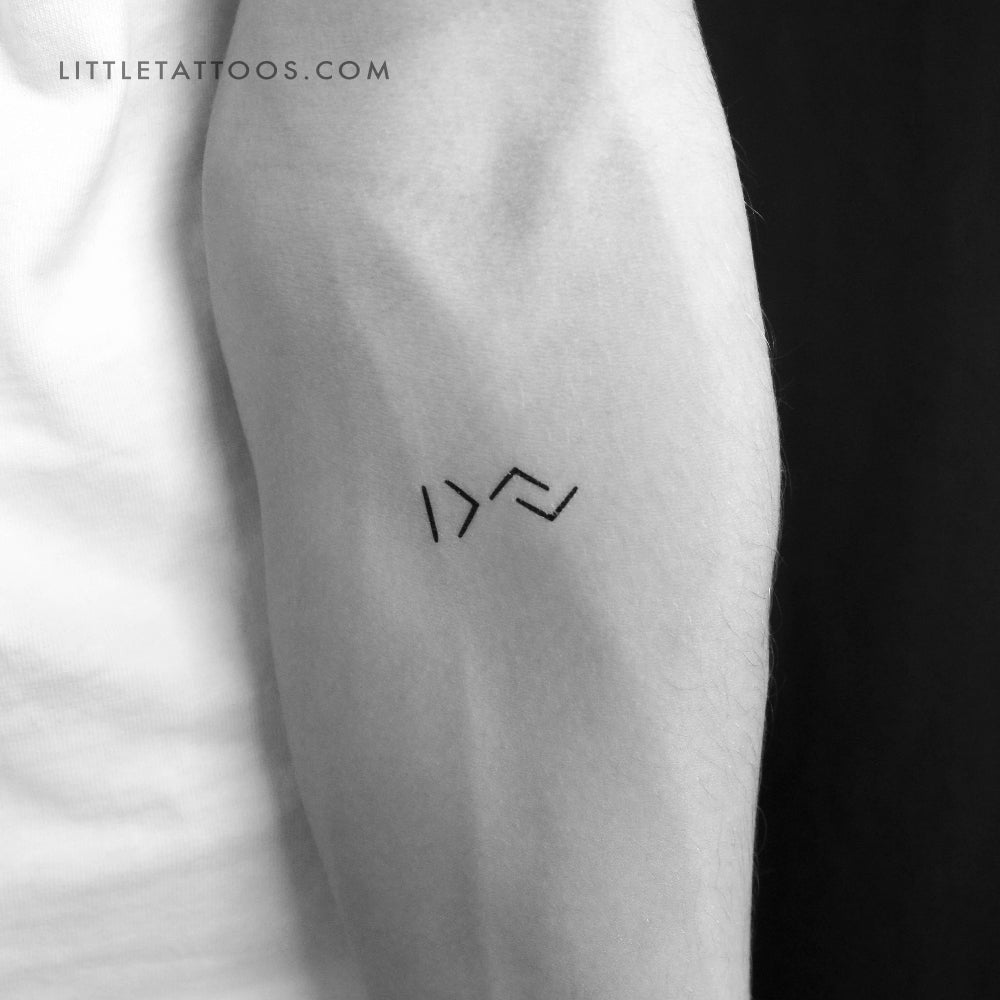 I Am Greater Than The Highs and Lows Temporary Tattoo - Set of 3