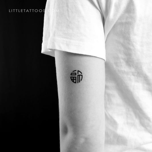 Tatuaje temporal del símbolo de prosperidad de Lu (juego de 3)