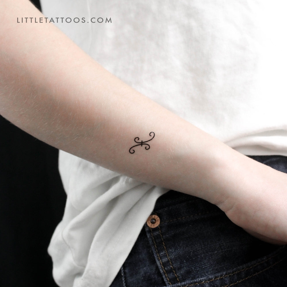 Tatuaje temporal del símbolo de Piscis de Rihanna (juego de 3)