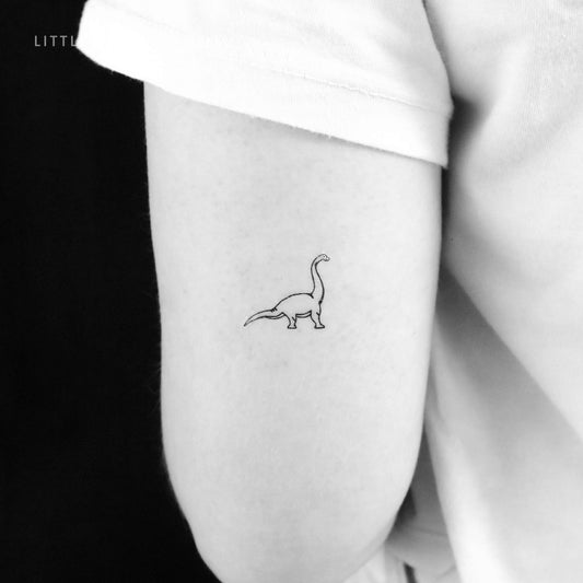 Brontosaurus Temporary Tattoo - Set of 3