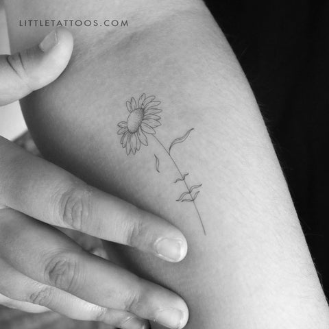 A Dreaming Daisy by Jakenowicz Temporary Tattoo - Set of 3
