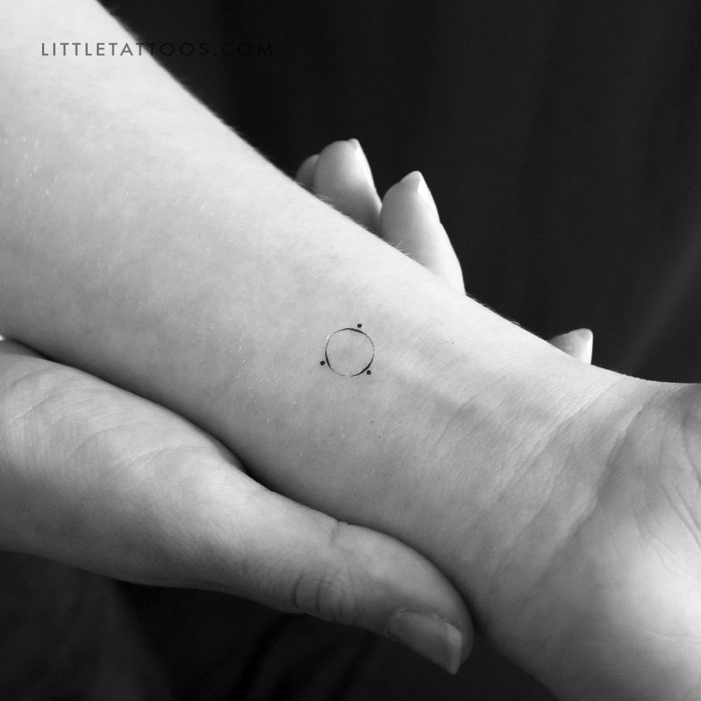 Tatuaje temporal del símbolo de Ubuntu (juego de 3)