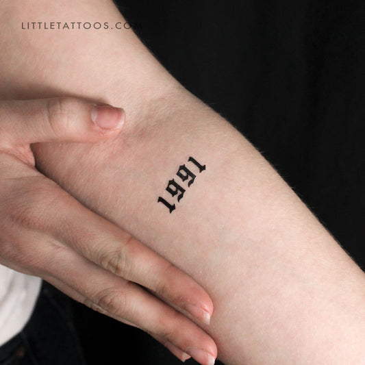 1991 Temporary Tattoo by 1991.ink - Set of 3