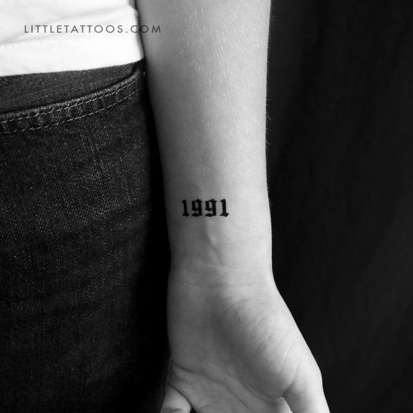1991 Temporary Tattoo by 1991.ink - Set of 3