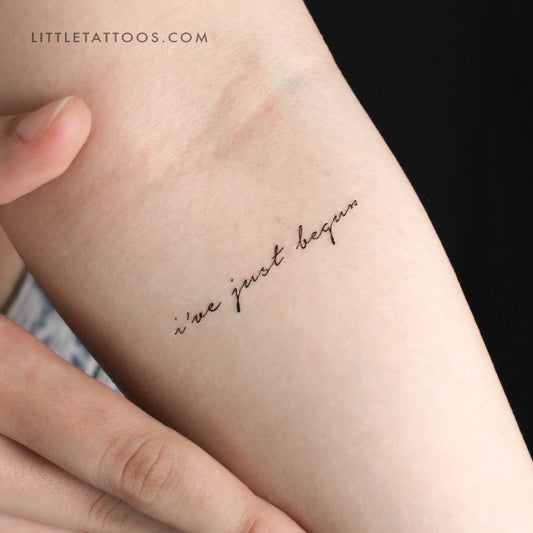 I've Just Begun Temporary Tattoo - Set of 3