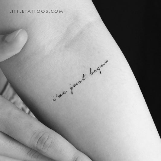 I've Just Begun Temporary Tattoo - Set of 3