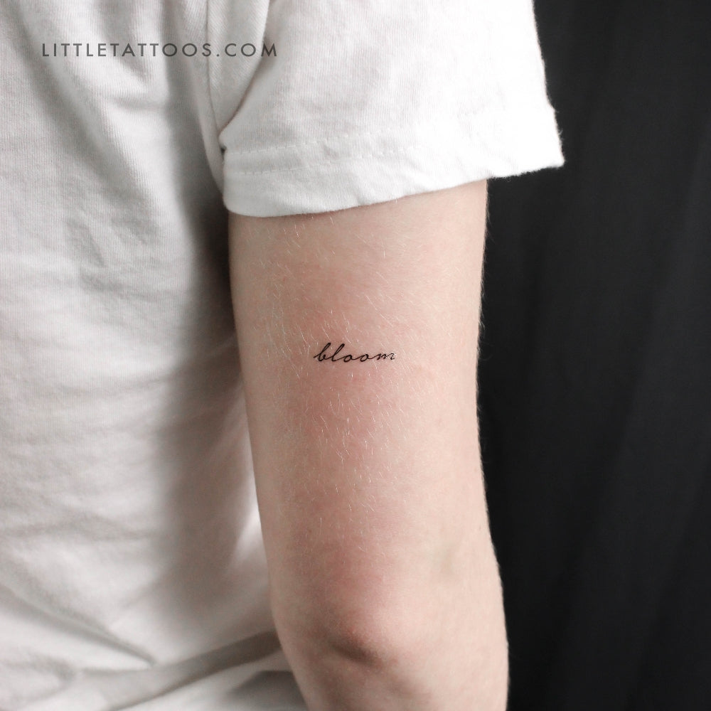 Bloom Temporary Tattoo Set Of 3 Little Tattoos