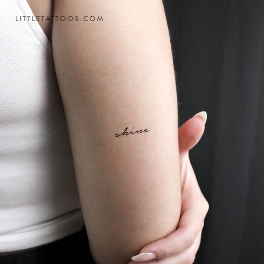 'Shine' Temporary Tattoo - Set of 3