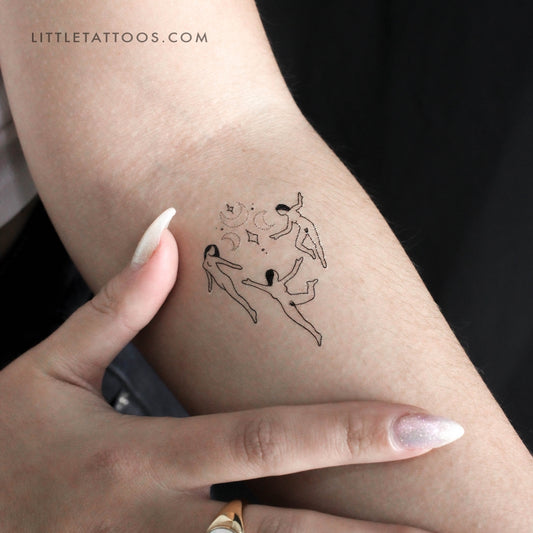 Witch Aquelarre Temporary Tattoo by Tukoi - Set of 3