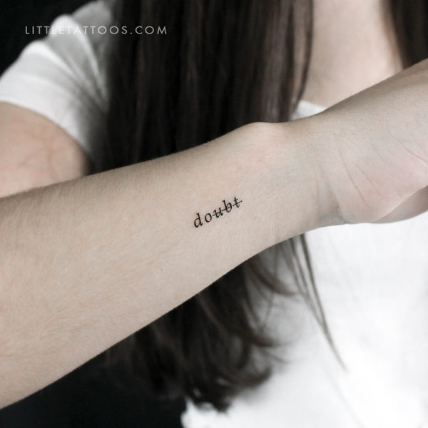 Do Don't Doubt Temporary Tattoo - Set of 3