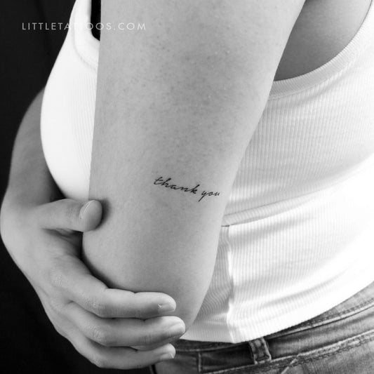 Tatuaje temporal de agradecimiento - Juego de 3
