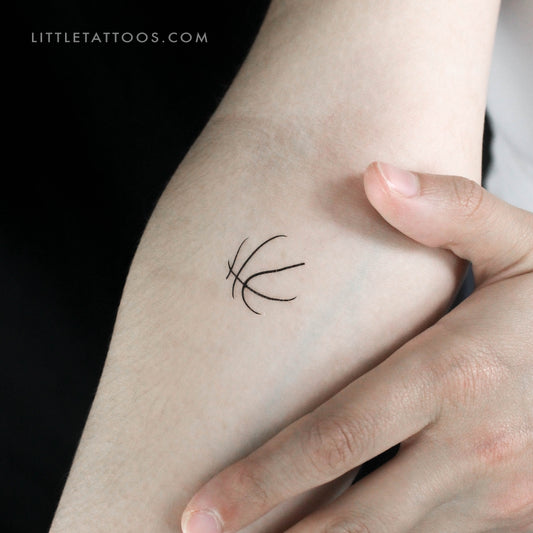 Basketball Temporary Tattoo - Set of 3