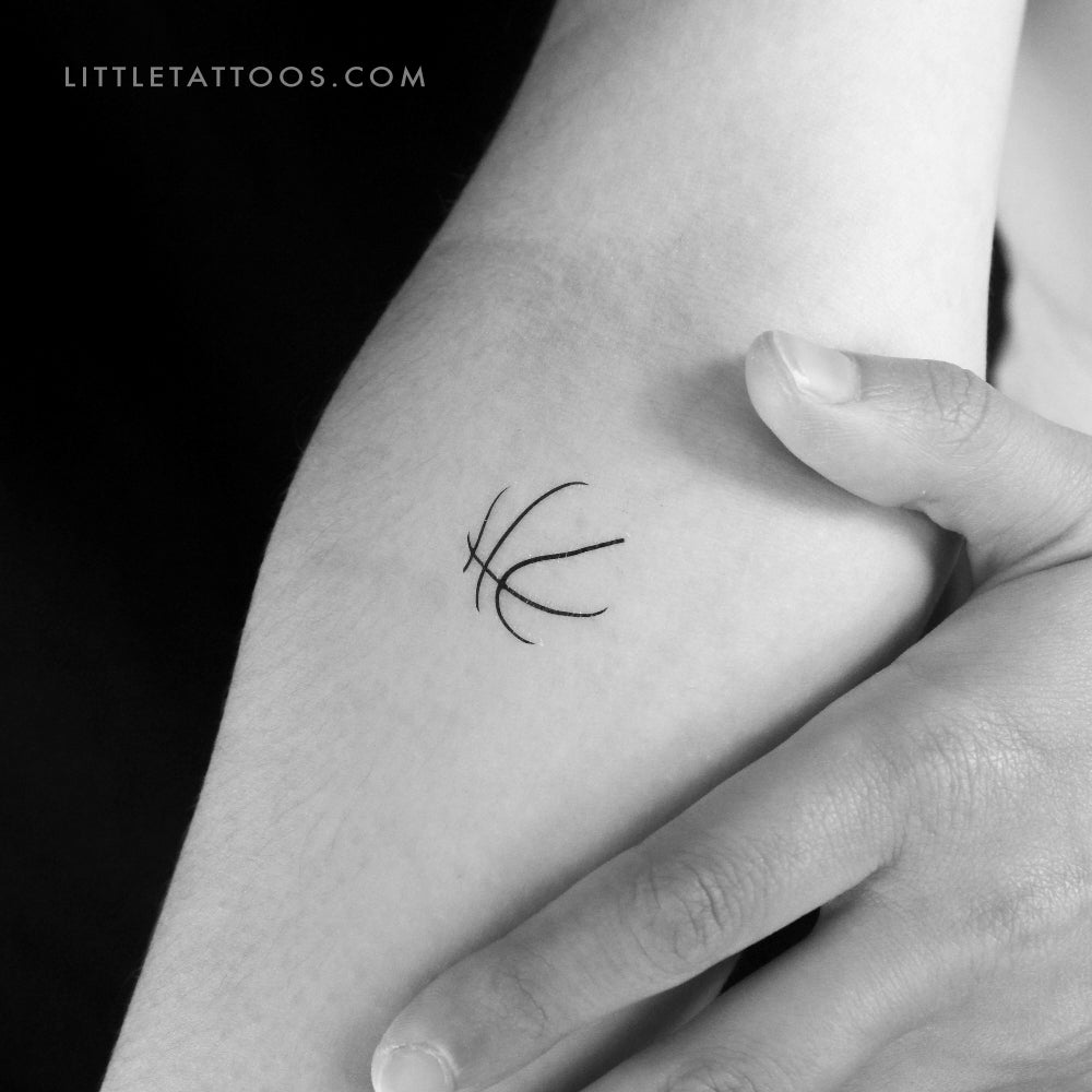 Tatuaje temporal de baloncesto - Juego de 3