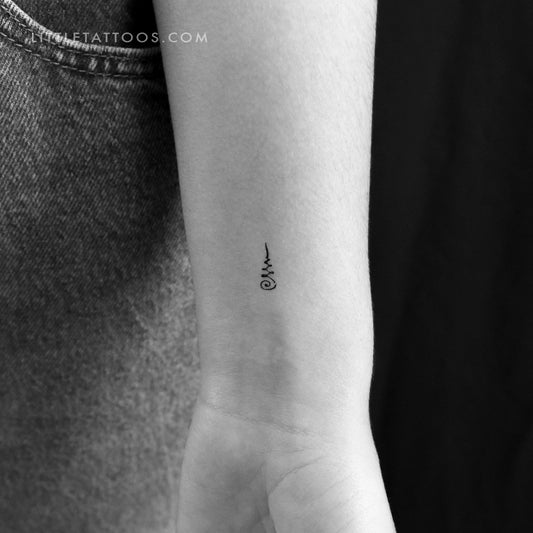 Unalome Khmer Temporary Tattoo - Set of 3
