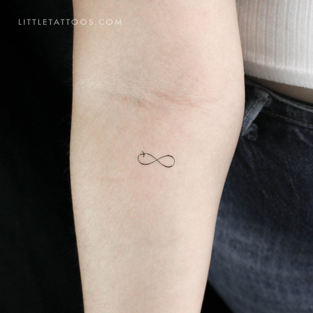 Traveler Infinity Symbol Temporary Tattoo - Set of 3