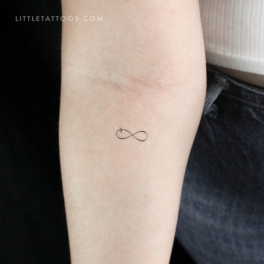 Tatuaje temporal del símbolo del infinito del viajero (juego de 3)