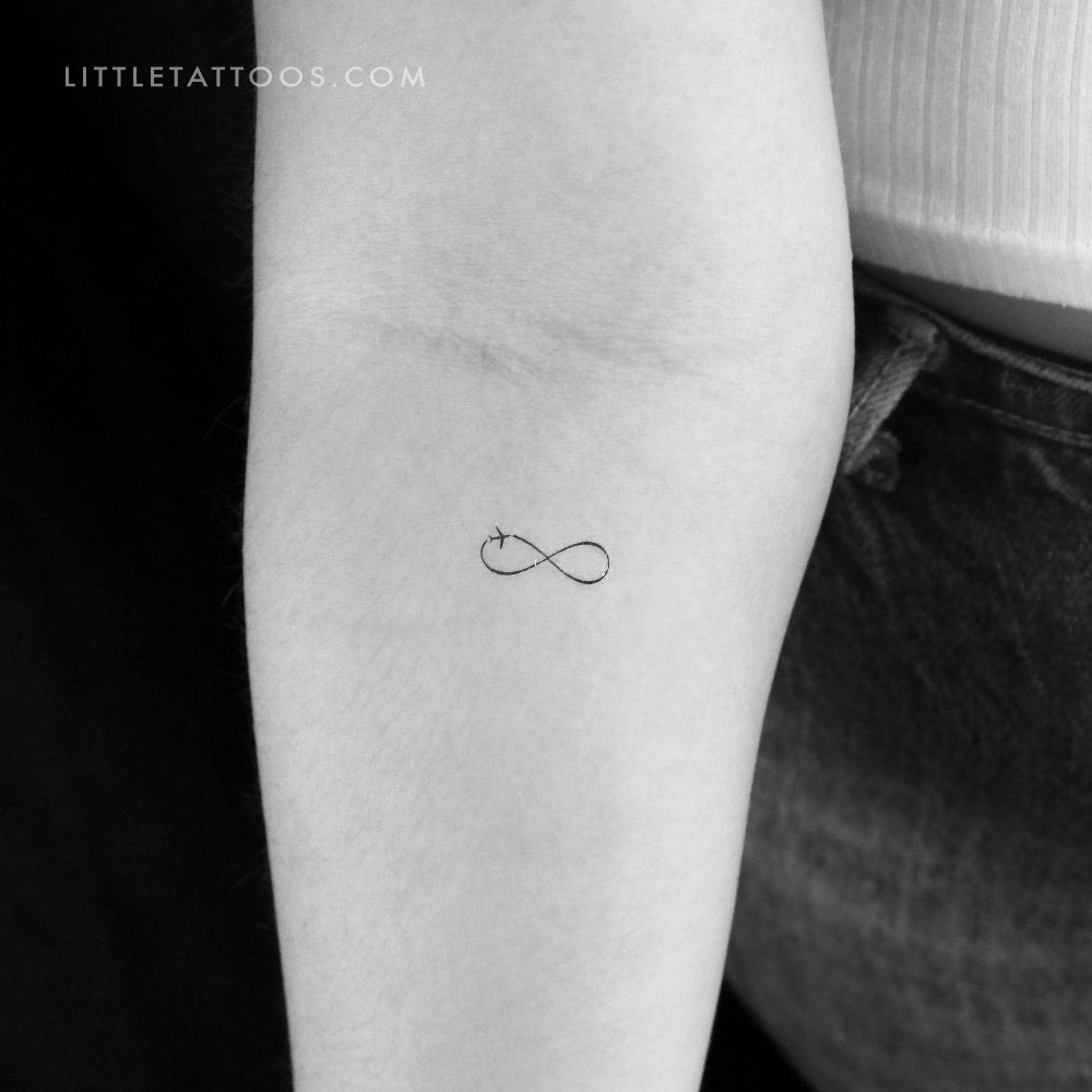 Traveler Infinity Symbol Temporary Tattoo - Set of 3