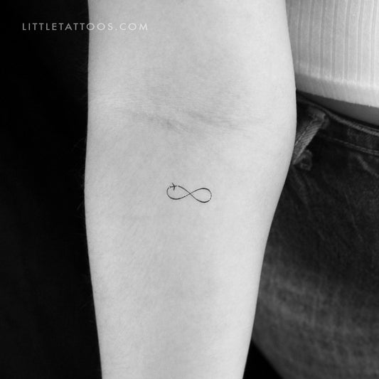 Tatuaje temporal del símbolo del infinito del viajero (juego de 3)