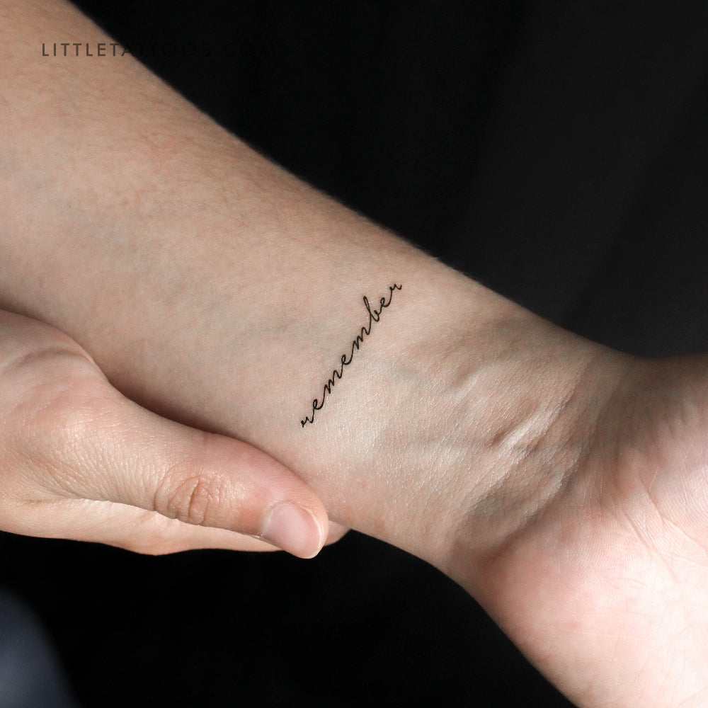 Remember Temporary Tattoo - Set of 3