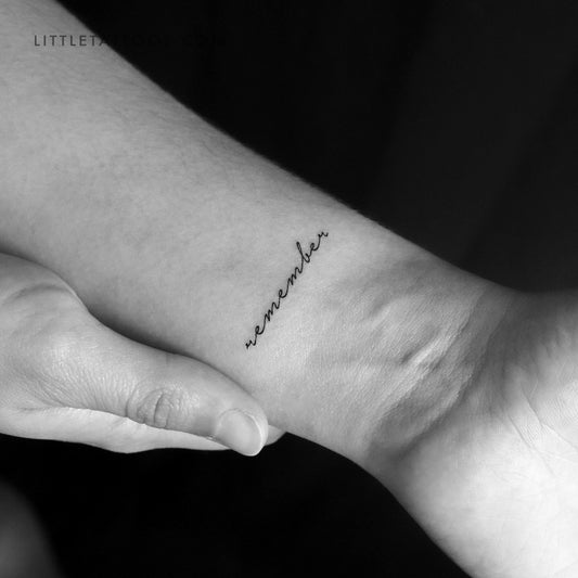 Remember Temporary Tattoo - Set of 3