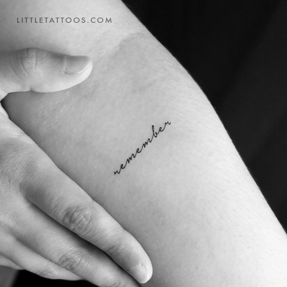 Remember Temporary Tattoo - Set of 3