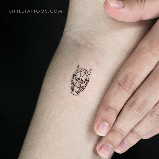 Tatuaje Temporal Hannya - Juego de 3