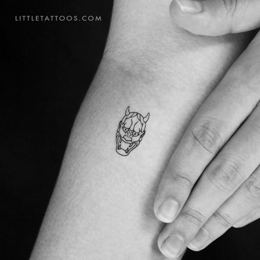 Tatuaje Temporal Hannya - Juego de 3