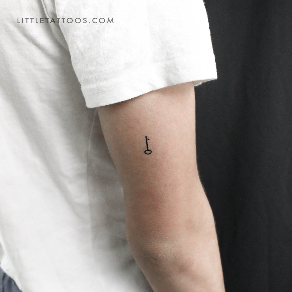 Key Temporary Tattoo - Set of 3