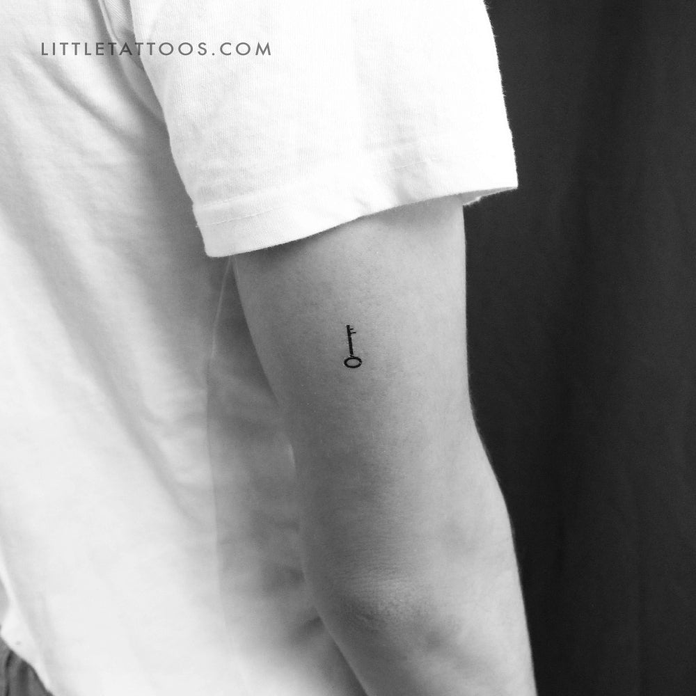 Key Temporary Tattoo - Set of 3
