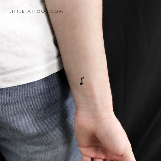 Tatuaje temporal de nota musical - Juego de 3