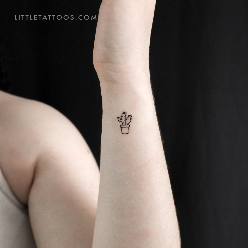 Cactus Temporary Tattoo - Set of 3