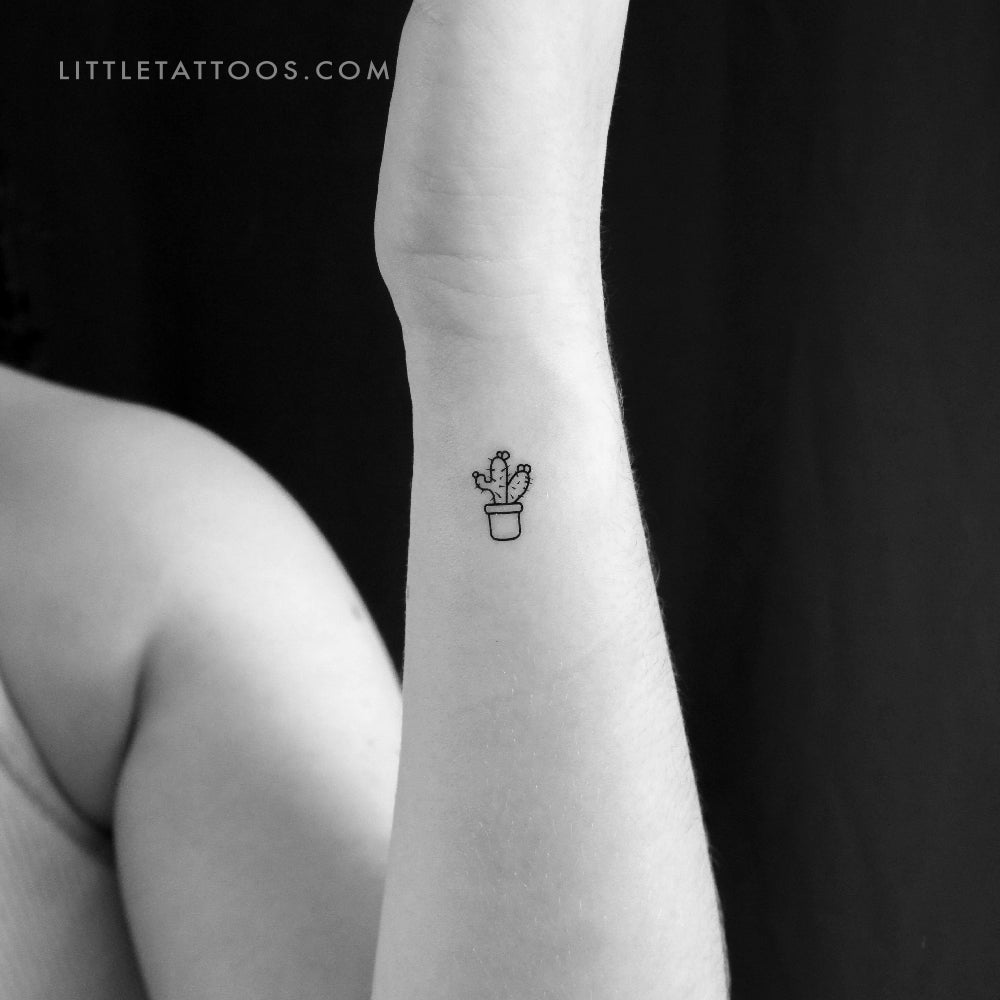 Cactus Temporary Tattoo - Set of 3