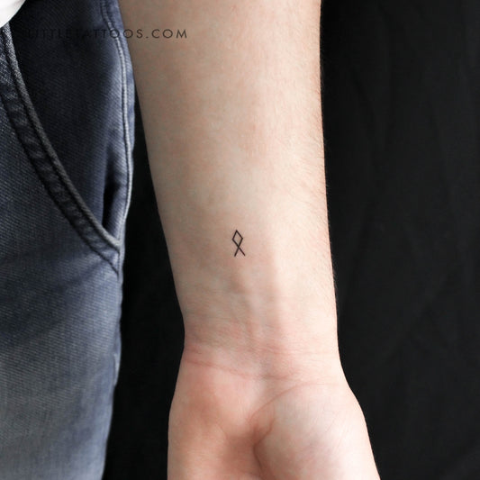 Odal Rune Temporary Tattoo - Set of 3