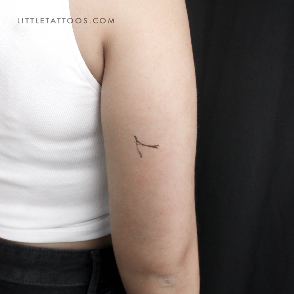 Wishbone Temporary Tattoo - Set of 3