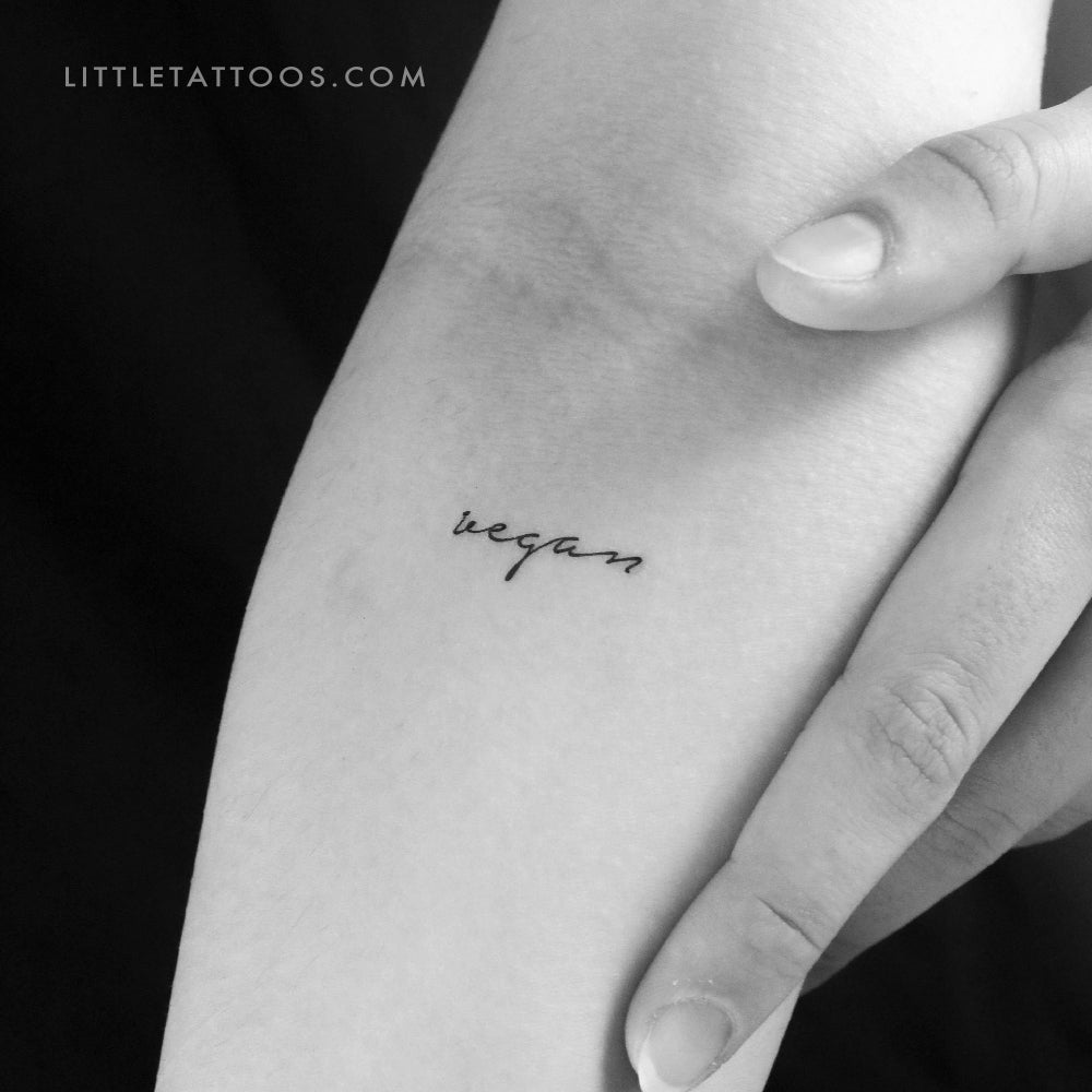 Tatuaje temporal "Vegano" - Juego de 3