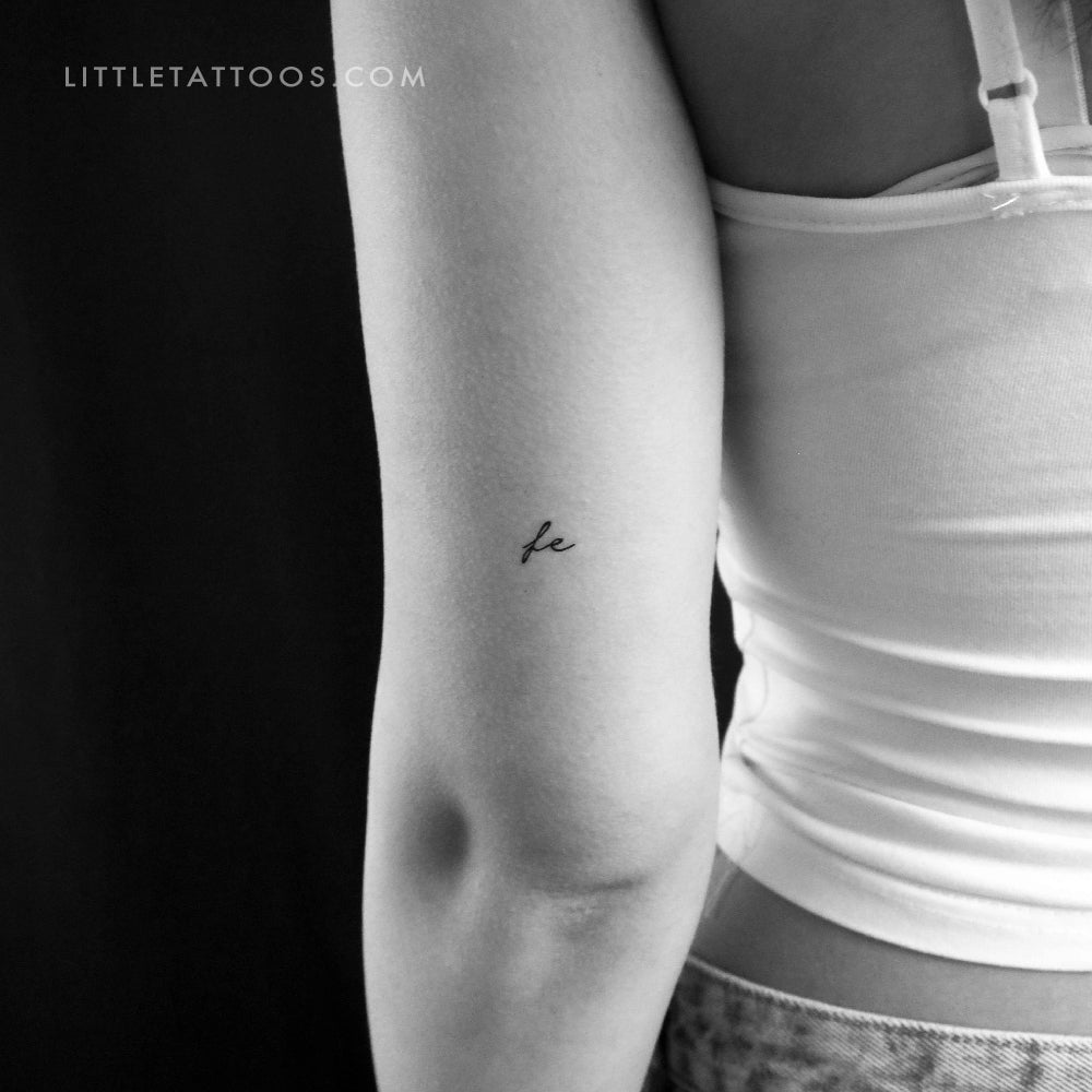 Tatuaje temporal 'Fe' - Juego de 3