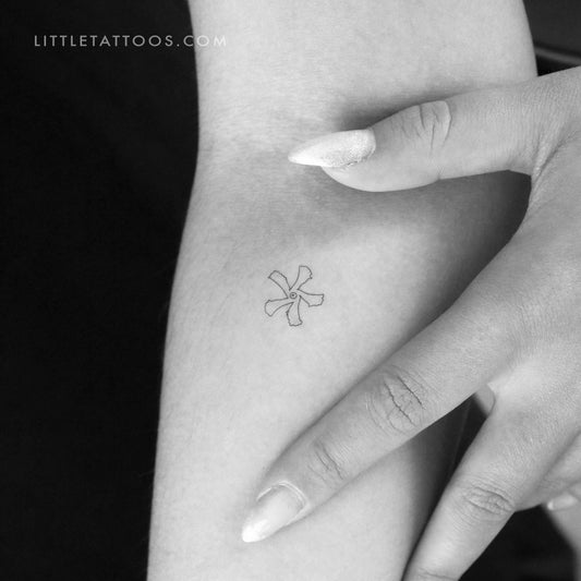 Tatuaje temporal de jazmín estrella (juego de 3)