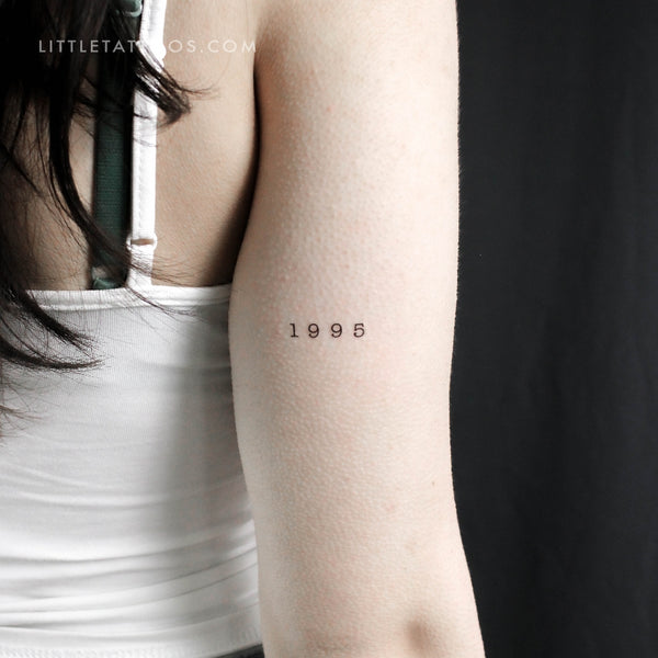 1995 Birth Year Temporary Tattoo - Set of 3