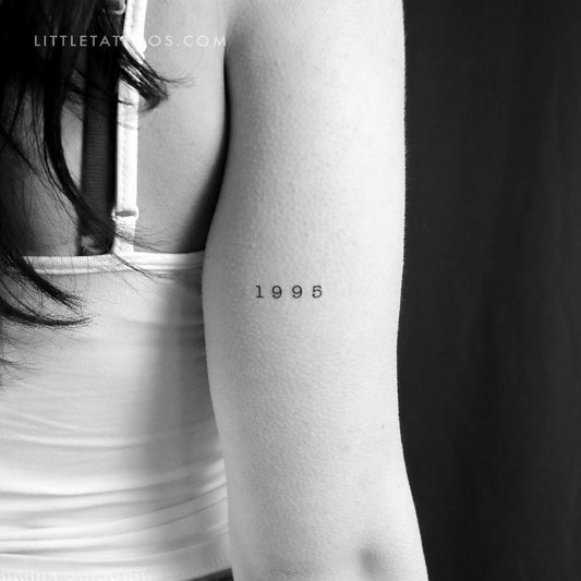 Tatuaje temporal del año de nacimiento 1995 (juego de 3)