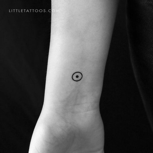 Tatuaje temporal del símbolo planetario solar (juego de 3)