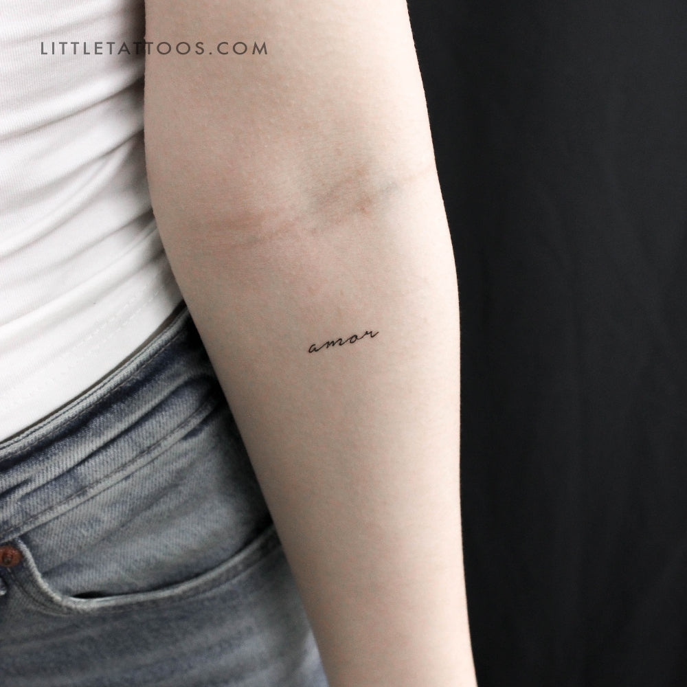 Tatuaje temporal 'Amor' - Juego de 3