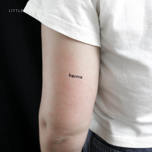 Karma Temporary Tattoo - Set of 3
